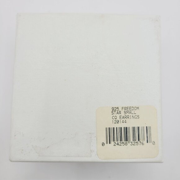 Waterford Sterling Silver Star Stud Earrings With Cubic Zirconia In Gift Box - Picture 11 of 13